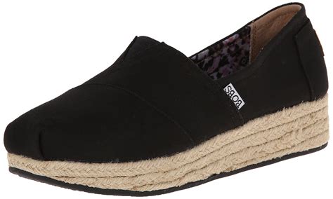 Skechers bobs womens slip on shoe - Style #30752. Walk a comfortable path in the Women's Skechers BOBS Be Cute Slip On Sneaker. Canvas upper in a casual slip-on sneaker style with a round toe. Slip-on entry with elastic goring panel. Laceless metal eyelets. Soft fabric lining with Memory Foam cushioned insole. Vulcanized-look midsole. Flexible traction outsole. 